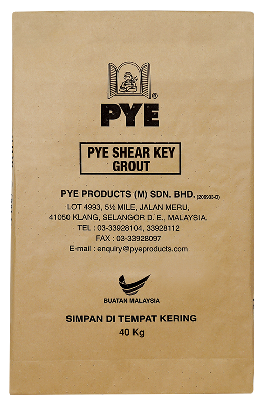 PYE SHEAR KEY GROUT